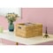 Vintiquewise Storage Bin, Water Hyacinth, Beige, 7.9 in H, 11 in W, 15.1 in L QI003544.L - alternate 5